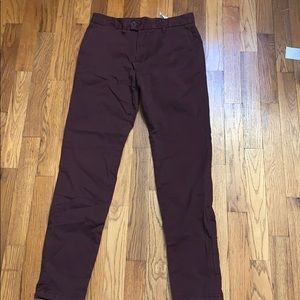 Men’s Pull and Bear Maroon Chinos